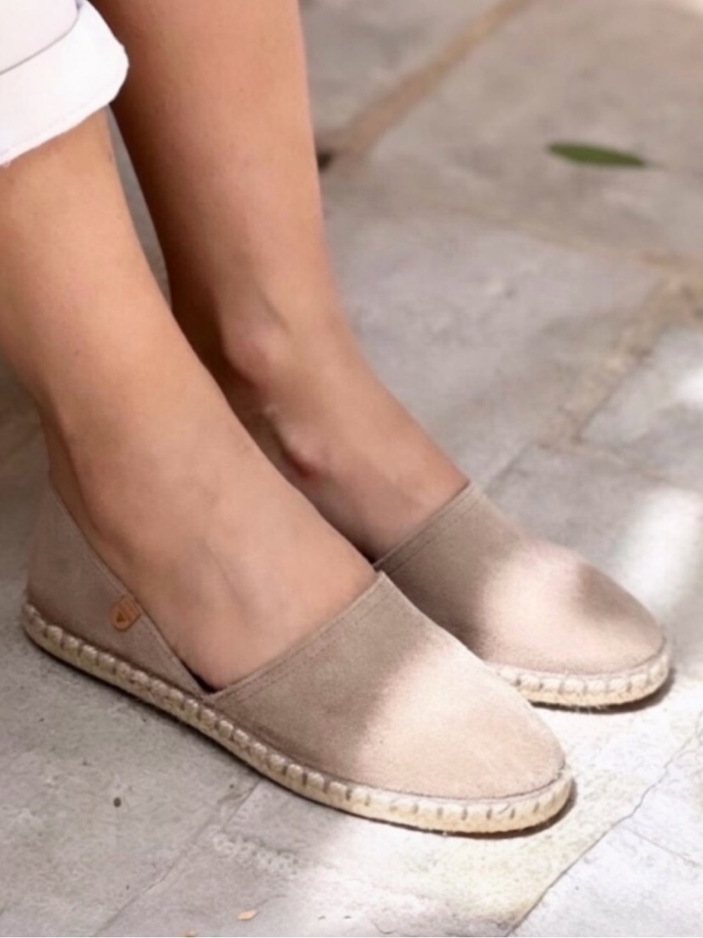 Verbenas “Carmen Espadrilles” Made in Spain Tan Suede Sz EU 41